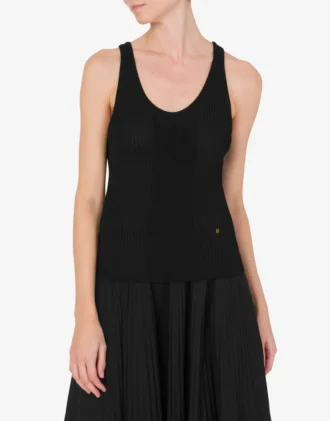 Camiseta sin mangas brillante de viscosa Golden M