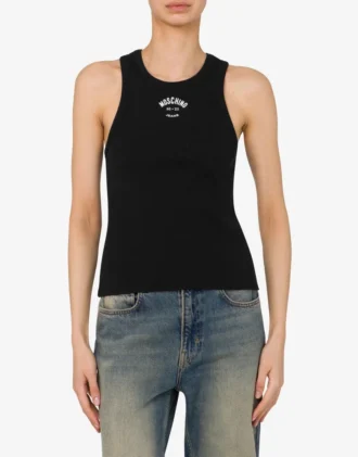 Camiseta sin mangas de algodón elástico