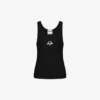 Camiseta sin mangas de algodón elástico con logotipo Laurel Crown