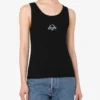 Camiseta sin mangas de algodón elástico con logotipo Laurel Crown