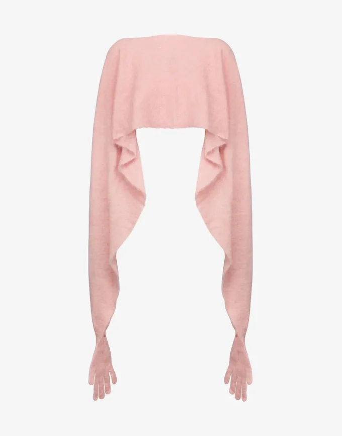 Capucha de mohair vaporoso
