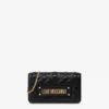 Cartera acolchada con cadena Logotipo con letras Cartera acolchada con cadena Logotipo con letras