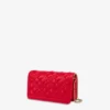 Cartera acolchada con cadena Logotipo con letras Cartera acolchada con cadena Logotipo con letras