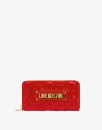 Cartera acolchada con cremallera