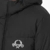 Chaqueta acolchada de nylon con logotipo Laurel Crown.