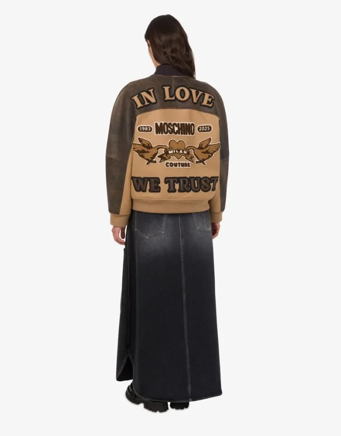 Chaqueta bomber de lana Chaqueta bomber de lana