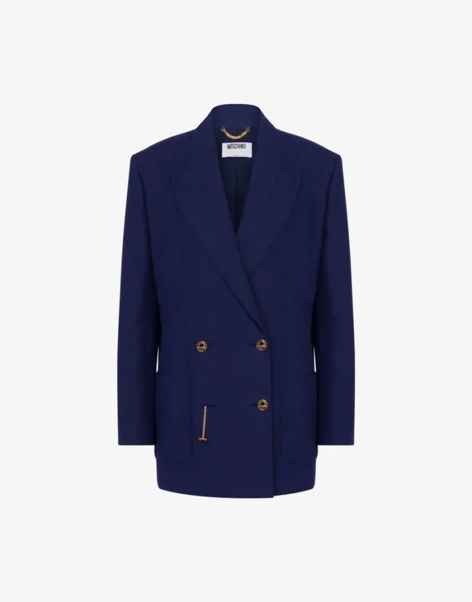 Chaqueta de algodón shantung Laurel Crown Chaqueta de algodón shantung Laurel Crown