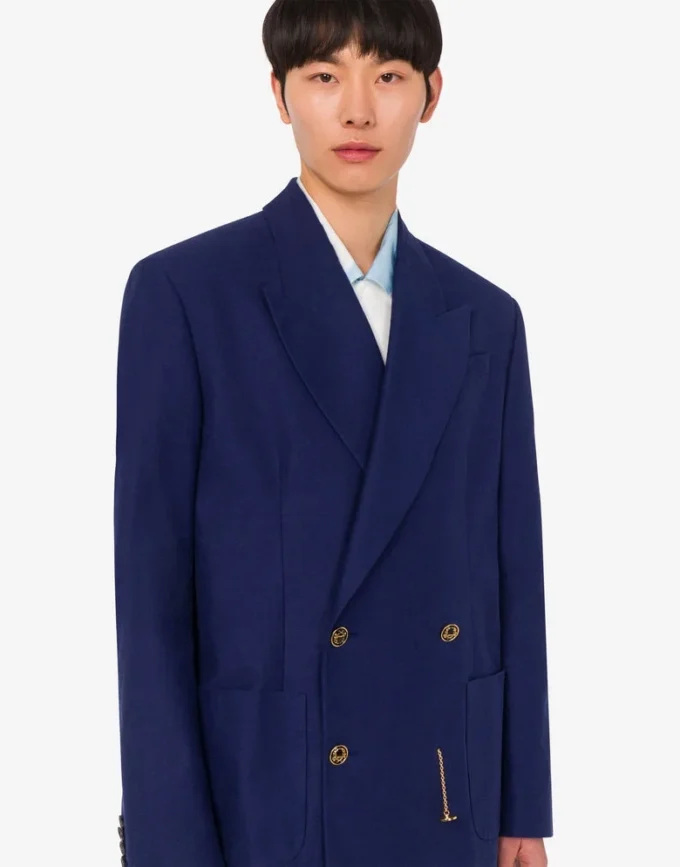 Chaqueta de algodón shantung Laurel Crown Chaqueta de algodón shantung Laurel Crown