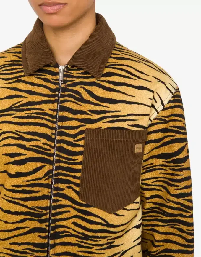 Chaqueta de gabardina de algodón estampada Chaqueta de gabardina de algodón estampada