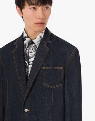 Chaqueta de mezclilla azul