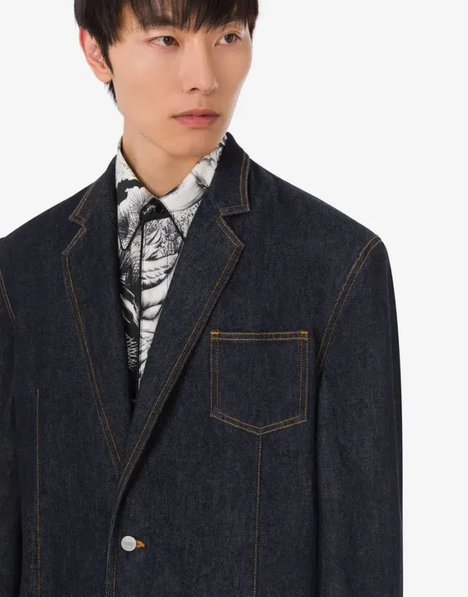 Chaqueta de mezclilla azul Chaqueta de mezclilla azul