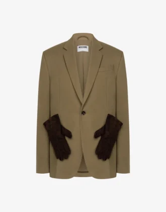 Chaqueta diagonal de algodón