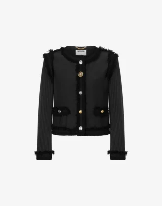 Chaqueta elástica de bouclé Chaqueta elástica de bouclé