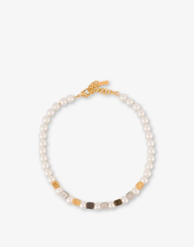 Collar gargantilla con perlas