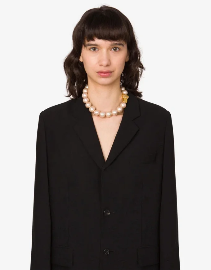 Collar gargantilla con perlas