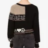 Cárdigan de mezcla de lana intarsia Cárdigan de mezcla de lana intarsia