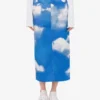 Falda de algodón con estampado Archive Clouds Falda de algodón con estampado Archive Clouds