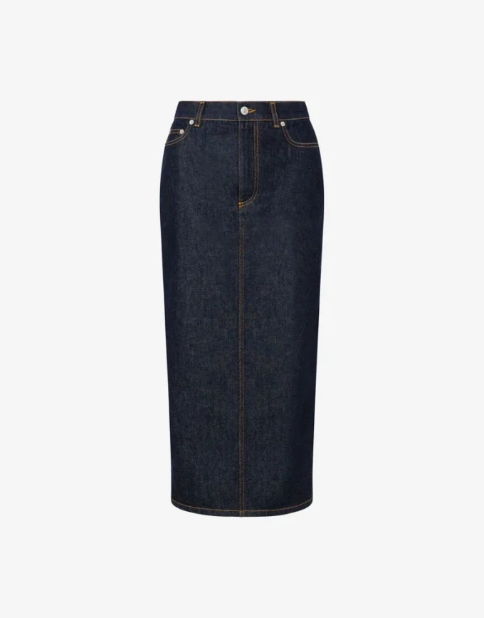Falda de denim azul Falda de denim azul