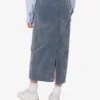Falda de denim flocado Falda de denim flocado