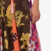 Falda de georgette de seda estampada Falda de georgette de seda estampada