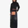 Falda de mezclilla negra