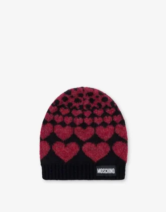 Gorro con incrustaciones de mezcla de mohair Gorro con incrustaciones de mezcla de mohair