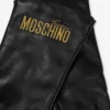 Guantes de piel napa con logotipo bordado