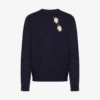 Jersey de lana merino extrafina con intarsia Jersey de lana merino extrafina con intarsia