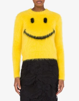 Jersey de mohair cepillado Smiley