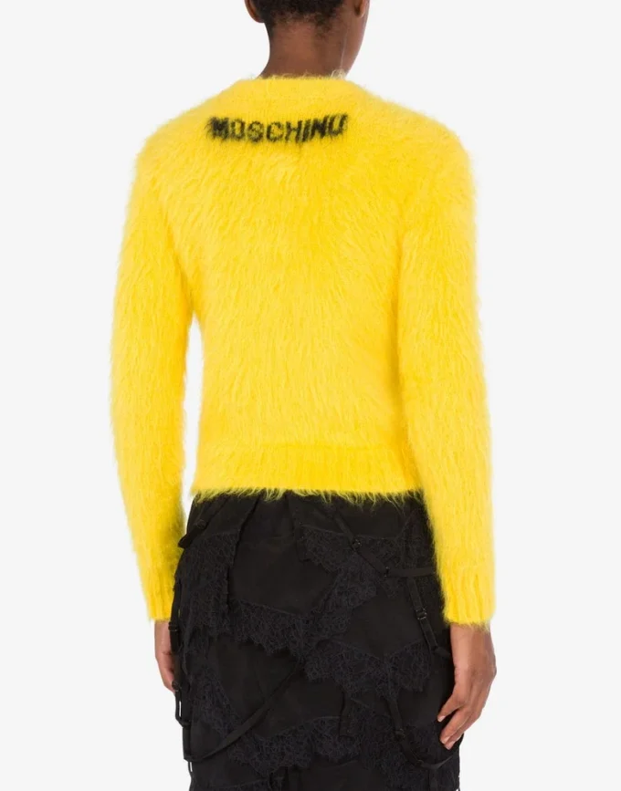 Jersey de mohair cepillado Smiley Jersey de mohair cepillado Smiley