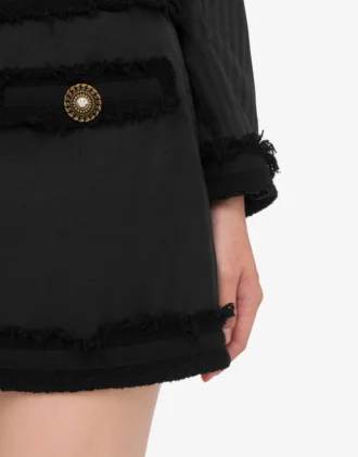Minifalda de bouclé elástico