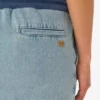 Minifalda de denim de algodón