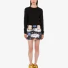 Minifalda estampada de mezcla de algodón Minifalda estampada de mezcla de algodón