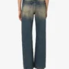 Pantalones acampanados de denim de algodón Pantalones acampanados de denim de algodón