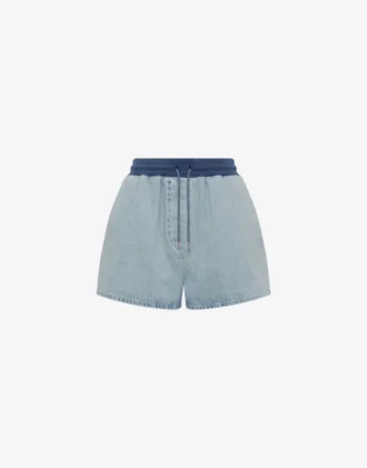 Pantalones cortos de denim de algodón
