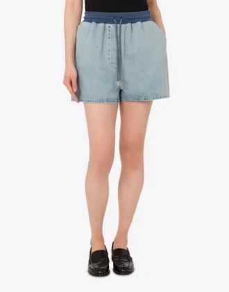 Pantalones cortos de denim de algodón
