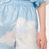 Pantalones cortos de sarga de seda Nubes de archivo Pantalones cortos de sarga de seda Nubes de archivo