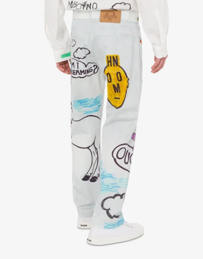 Pantalones de algodón estampados Pantalones de algodón estampados