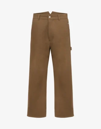 Pantalones de doble tricotina de algodón
