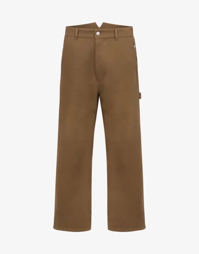 Pantalones de doble tricotina de algodón Pantalones de doble tricotina de algodón