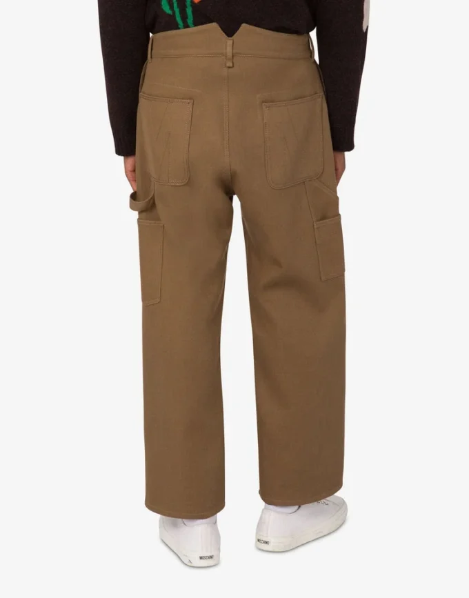 Pantalones de doble tricotina de algodón Pantalones de doble tricotina de algodón