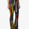 Pantalones de jersey elástico estampado Pantalones de jersey elástico estampado
