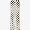 Pantalones de lana con estampado de lunares