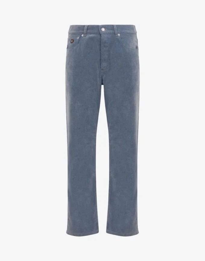 Pantalones de mezclilla flocados Pantalones de mezclilla flocados