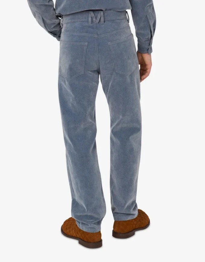 Pantalones de mezclilla flocados Pantalones de mezclilla flocados