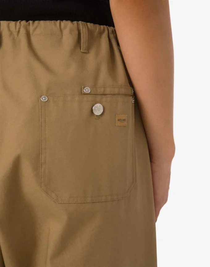 Pantalones de sarga de algodón Pantalones de sarga de algodón