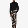Pantalones de satén estampados Pantalones de satén estampados