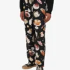 Pantalones de satén estampados Pantalones de satén estampados