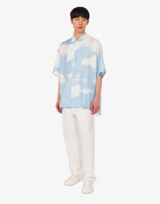 Pantalones de shantung de algodón