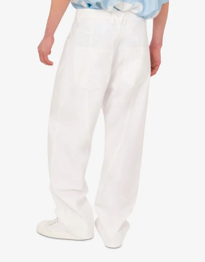 Pantalones de shantung de algodón Pantalones de shantung de algodón